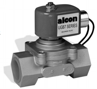 Alcon 2-Way Gas and Fuel Solenoid Valve, UGB Series
